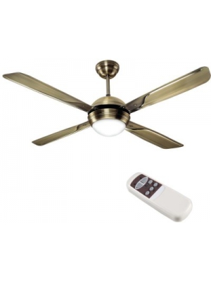 Havells Avion With Underlight Remote 4 Blade Ceiling Fan(Brown)