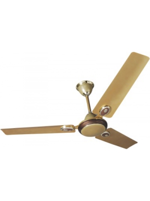 Omega 48 inch Solitaire Golden Brown 3 Blade Ceiling Fan(Gold)