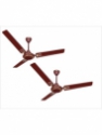 Activa GALAXY DECO 5 STAR ( PACK OF TWO ) 3 Blade Ceiling Fan(BROWN)