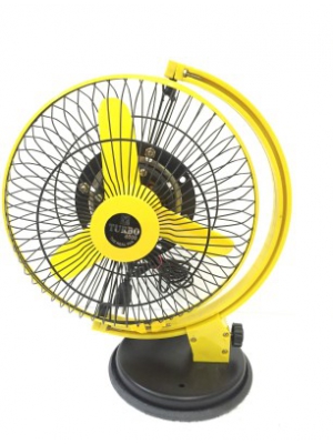 Turbo 4000 Stormy High Speed 9inch 3 Blade Table Fan(Black & Yellow)