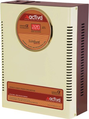 ACTIVA 4 KVA /140-300 VOLTS IVORY-BROWN DIGITAL AC VOLTAGE STABILIZER(IVORY-BROWN)