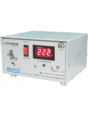 Rahul 1023 a Digital 600 VA/2 AMP 140-280 Voltage Digital AutoMatic Stabilizer(Grey)