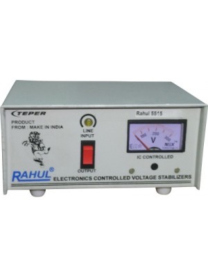 Rahul 5515 c 415 VA 140 Volt Automatic Voltage Stabilizer Auto Matic Stabilizer(White)