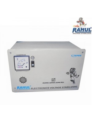 RAHUL A-ZONE DLX C10 KVA/40 AMP In Put 100-280 Volt 5 Step Main Line Copper Transformer Auto Matic V
