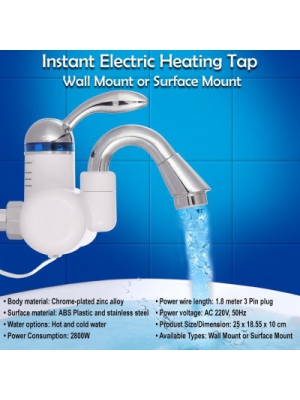 Adonai 1 L Electric Water Geyser(White, Instant Heating tap)
