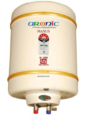 Aronic 15 L Storage Water Geyser(Ivory, MAXUS 5 Star (BEE) 15 Lt)