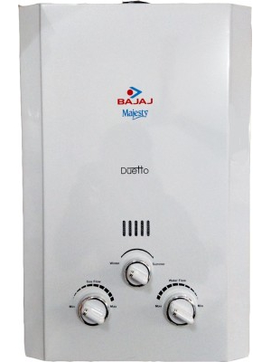 Bajaj 6 L Gas Water Geyser(White, Majesty Duetto (PNG /LPG))