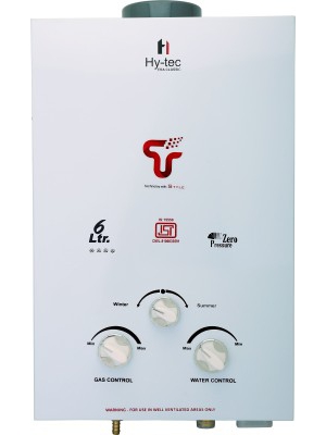 Hytec 6 L Gas Water Geyser(White, Era Classic)
