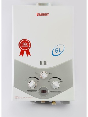 Sanddy 6 L Gas Water Geyser(White, Steel Grey, Royal White) Lowest Price in  India with full Specs u0026 Reviews online