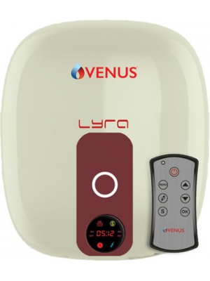 Venus 10 L Electric Water Geyser(IVORY, LYRA DIGITAL 10RD IVORY/WINERED)