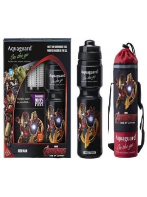 Aquaguard On The Go 0.750 L Gravity Based Water Purifier(Black)