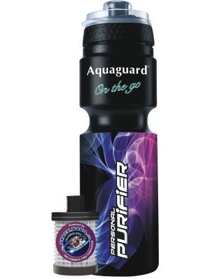 Aquaguard On the Go Portable Gravity Based Water Purifier(Black, Purple)
