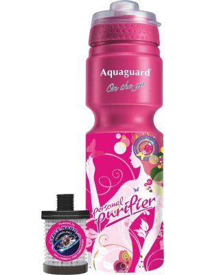 Aquaguard On the Go Portable Gravity Based Water Purifier(Pink)