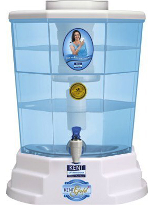 Kent Gold Plus 20 L Gravity Based Water Purifier(White & Blue)