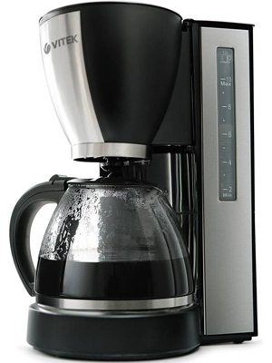 VITEK VT-1509 BK-I 12 cups Coffee Maker(Black & Silver)