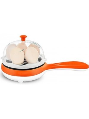 Nashware Multifunctional Electric Frying Pan with Egg Steamer Orange ELECTRICFRYERSTEAMER-OR Egg Coo