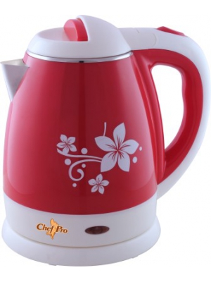 ChefPro Cool Touch Electric Kettle(1.2 L, Red, White)