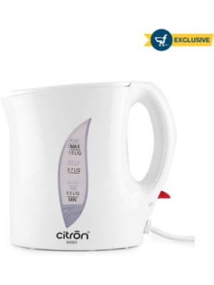 Citron EK001 Electric Kettle(1 L, White and Grey)