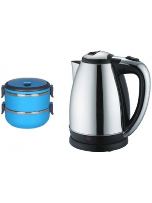 Grind Sapphire Bc55- Lunch box with Electric Kettle(2 L, Silver)