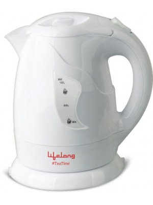 Lifelong Tea Time2 Electric Kettle(1 L, White)