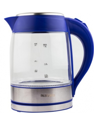 RNG EKO GREEN RNG 1752-Blue Electric Kettle(1.8 L, Blue, Clear (Glass), Silver (Stainless Steel))