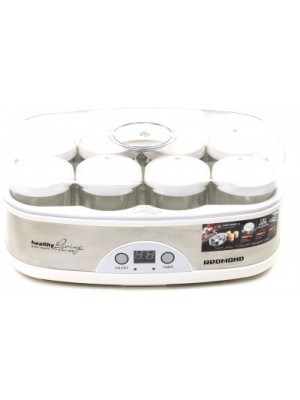 Redmond with 8 Jars Yogurt Maker(Silver, White)