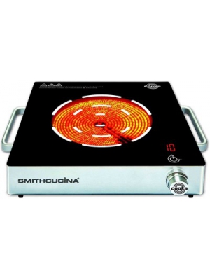 Smithcucina Cooka Single Burner Radiant Cooktop Black Silver Jog