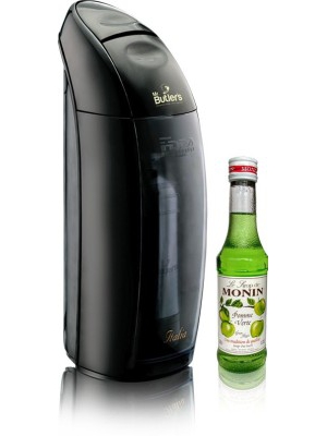MR. Butler Italia with Monin Green Apple Syrup (Recipe Booklet Induced) Soda Maker(Black)