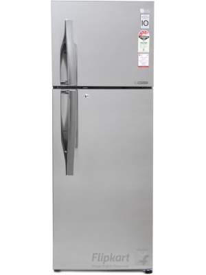 LG 308 L Frost Free Double Door Refrigerator(GL-T322RPZX, Shiny Steel, 2017)