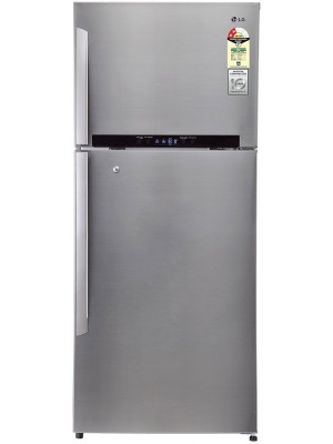 LG 511 L Frost Free Double Door Refrigerator(GN-M602HLHM, Shiny Steel/Platinum Silver-3, 2016)