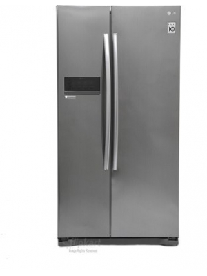 LG 581 L Frost Free Side by Side Refrigerator(GC-B207GLQV(PV,PZ), Platinum Silver3)