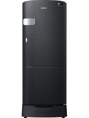 SAMSUNG 192 L Direct Cool Single Door Refrigerator(RR20M1Z2XBS/HL, Black Mirror VCM, 2017)