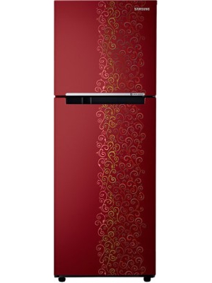 SAMSUNG 253 L Frost Free Double Door Refrigerator(RT28K3022RJ/HL, Royal Tendril Red)