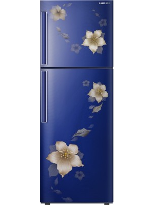 SAMSUNG 253 L Frost Free Double Door Refrigerator(RT28K3343U2/HL, Star Flower Blue, 2017)