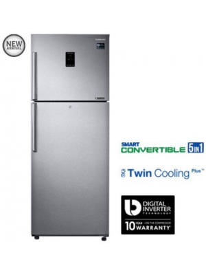 SAMSUNG 415 L Frost Free Double Door Refrigerator(RT42K5468SL/TL, Easy Clean Steel, 2016)