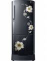 SAMSUNG 192 L Direct Cool Single Door Refrigerator(RR20M182ZB2/HL, Star Flower black, 2017)