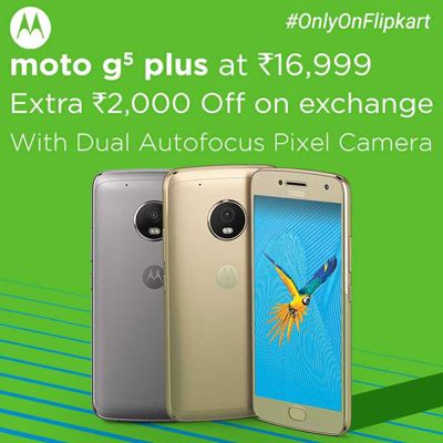 Moto G5 Plus Now Available @ Rs.16,999