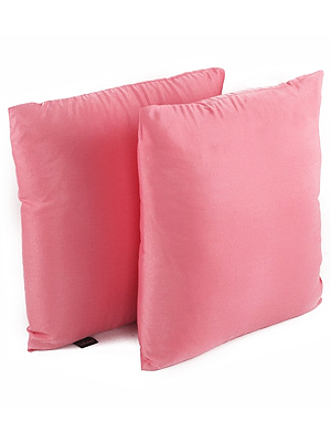 Pink Polyester 12 x 12 Inch Bright & Fluffy Cushion
