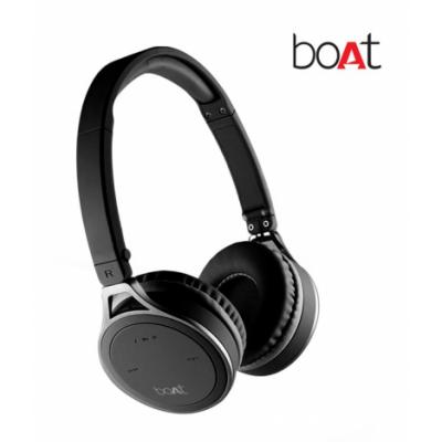 Boat Rockerz 500 On Ear Bluetooth Headphone - Black
