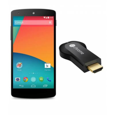 LG Google Nexus 5 32GB + Google Chromecast Black