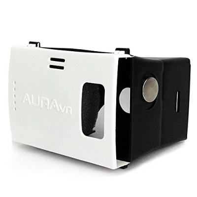 AuraVR Virtual Reality Plastic VR Headset, Supports upto 6 Inches Phones