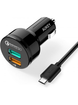 Aukey 1.0 amp Car Charger(Black)