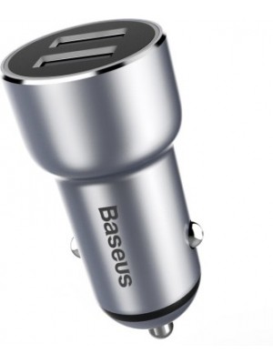 Baseus 4.1 amp Turbo Car Charger(Silver)
