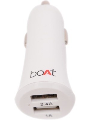 boAt Premium Dual USB Super Fast Car Charger 3.4 A(White)