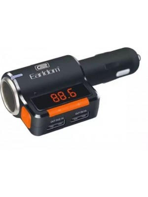 Earldom 2.1 amp Turbo Car Charger(Black)