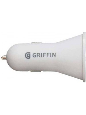 Griffin 2.1 amp Turbo Car Charger(White)