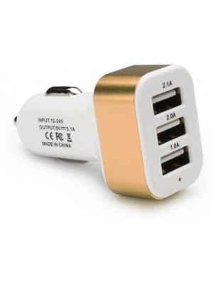 Lexel 2.4 amp Turbo Car Charger(Gold)