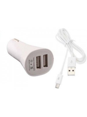 MANIPAR 3.2 amp Turbo Car Charger(White)