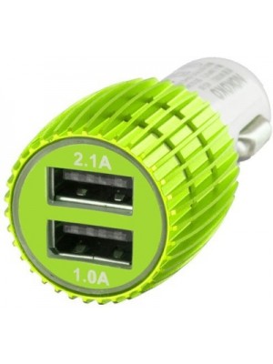 Reliable 2.1 amp Turbo Car Charger(Green)