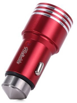Reliable 2.1 amp Turbo Car Charger(Red)